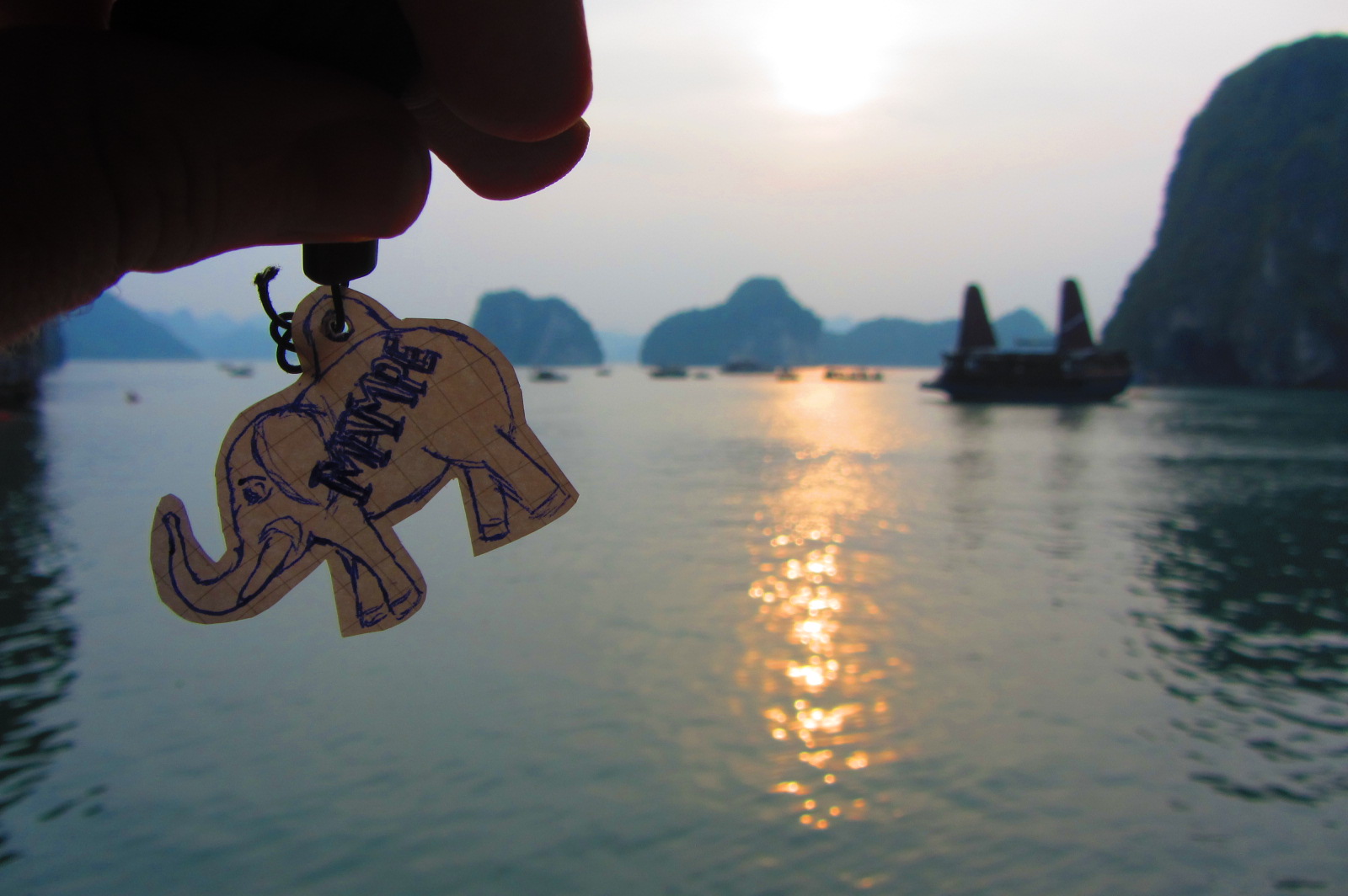 Mampfré lässt sich beim Sonnenuntergang in Vietnam inspirieren